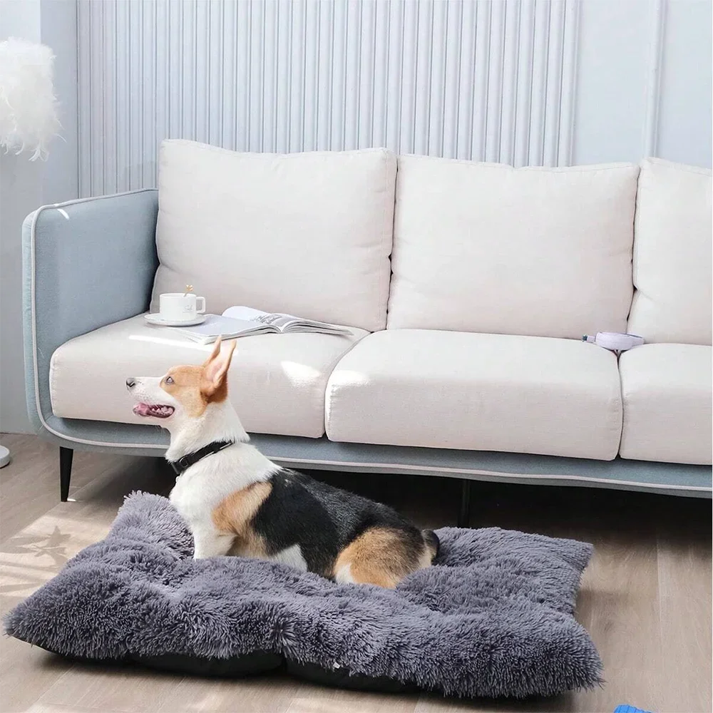 Anti Anxiety Fluffy Dog Bed