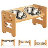 Elevated Bamboo Dog Bowl